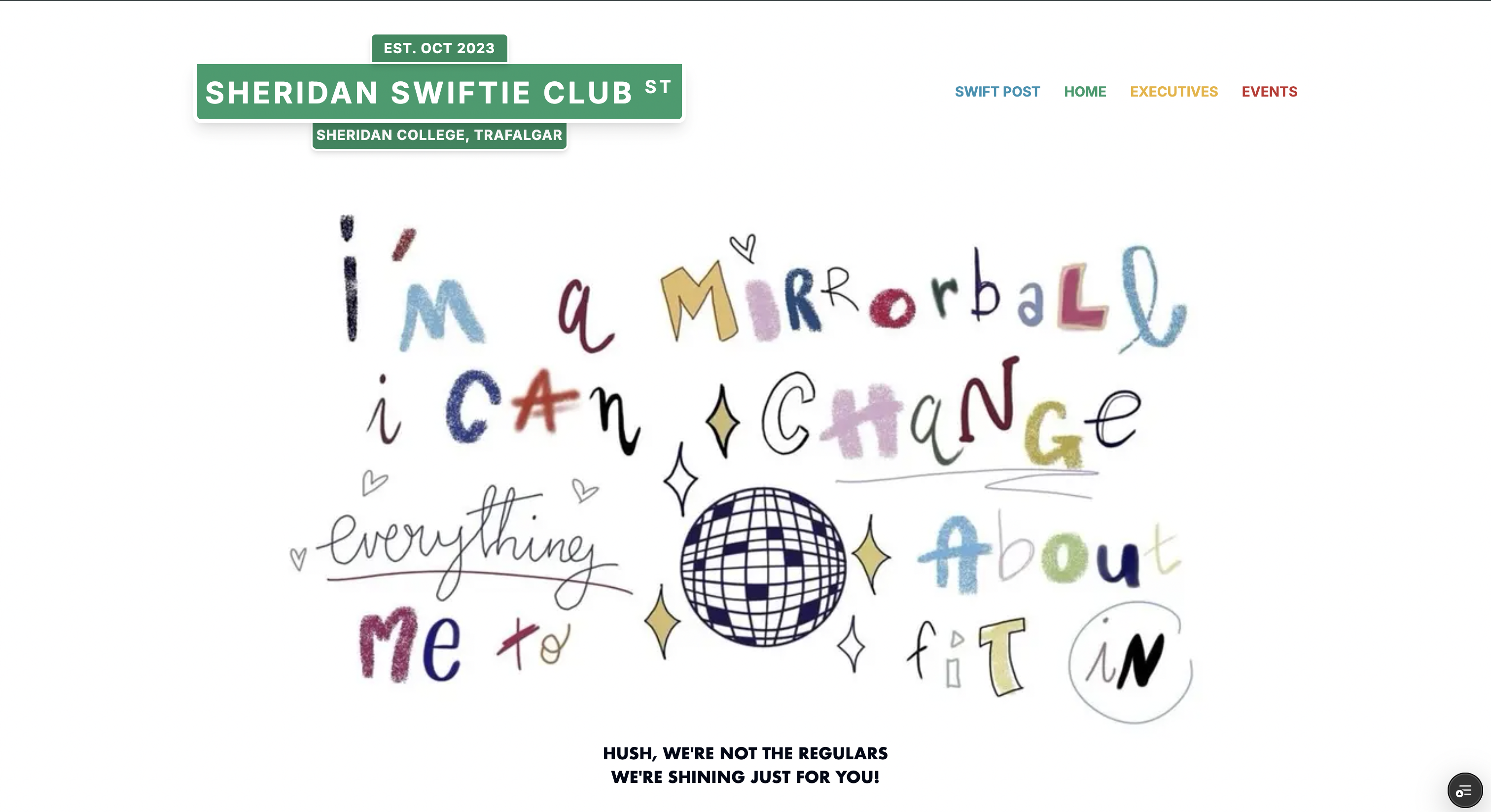 Sheridan Swiftie Club Portal